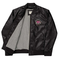 Sex & Magic Club Leather Bomber Jacket