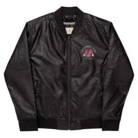 Sex & Magic Club Leather Bomber Jacket