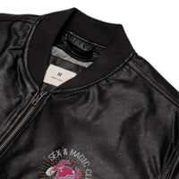 Sex & Magic Club Leather Bomber Jacket