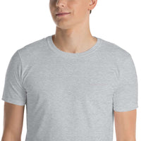 he/him/his embroidered pronoun Short-Sleeve Unisex T-Shirt