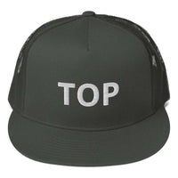 "TOP" Embroidered Mesh Back Snapback