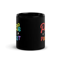 Pride is a Protest Black Glossy Mug